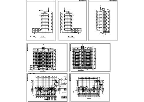 某地某小區(qū)小高層住宅建筑設計全套圖紙