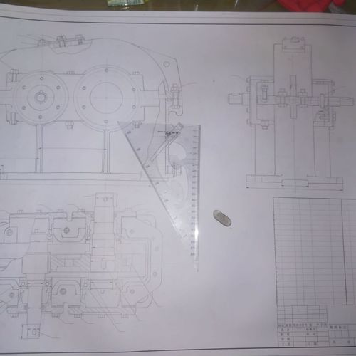 工程制圖代畫機械制圖手畫土木房建筑手繪測繪零件裝配圖手工畫圖